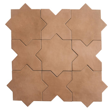 Porcelain Tile Terracotta 7x7+5x5 Matte 10.62 sq ft/case 2-Pack