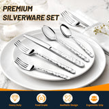 Silverware Set, 40-Piece Premium Stainless Steel Flatware Set for 8