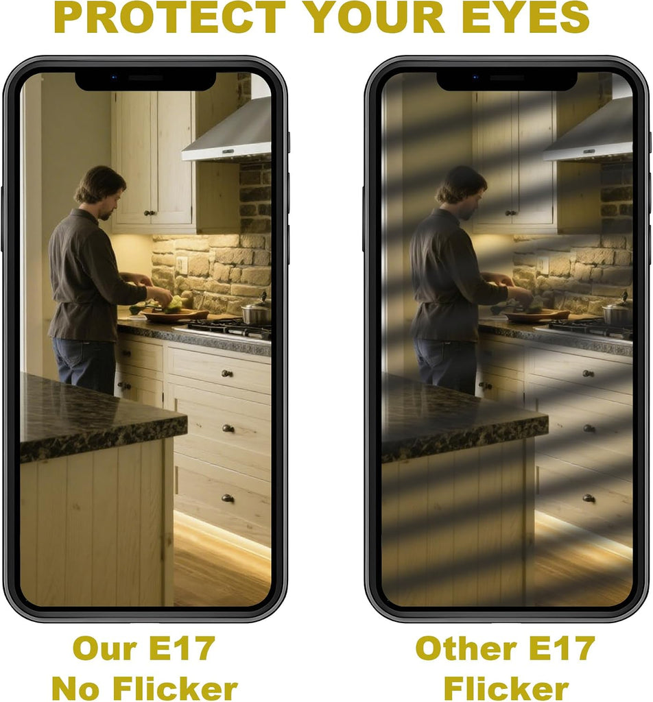E17 LED Bulb 3W 40W Equivalent Daylight White 5000K for Microwave (4 Pack)