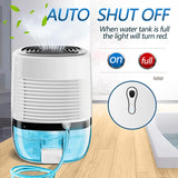 Dehumidifiers for Home 27oz(800ml) Small Auto Shut off Dehumidifiers with Drain Hose