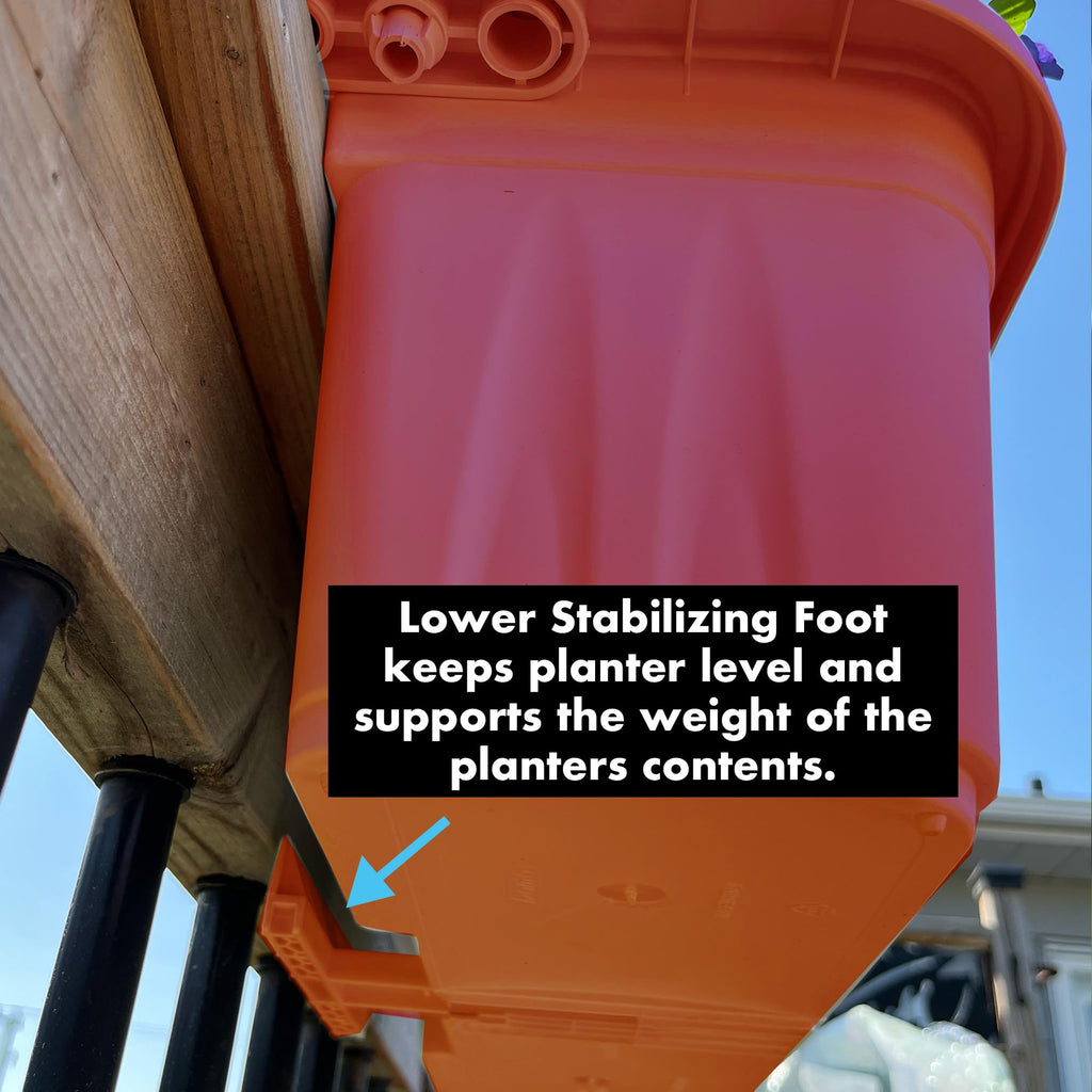 Exports International 32" Adjustable Railing Planter, Terra Cotta