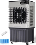 Swamp Cooler, 42 Inch Evaporative Air Cooler with 13.5 Gal Large Water Tank, 3600 CFM, 120° Oscillation