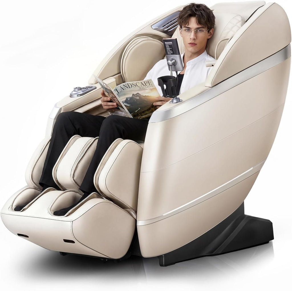 4D Massage Chair Full Body, 166° Flexible SL-Track Zero Gravity Recliner | 18 Modes, 11 Techniques, 36 Airbag