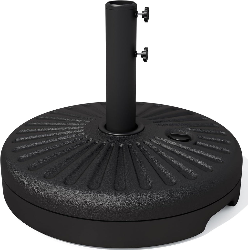81.5lb Max Capacity Patio Umbrella Stand, Outdoor Umbrella Base Water Filled Stand