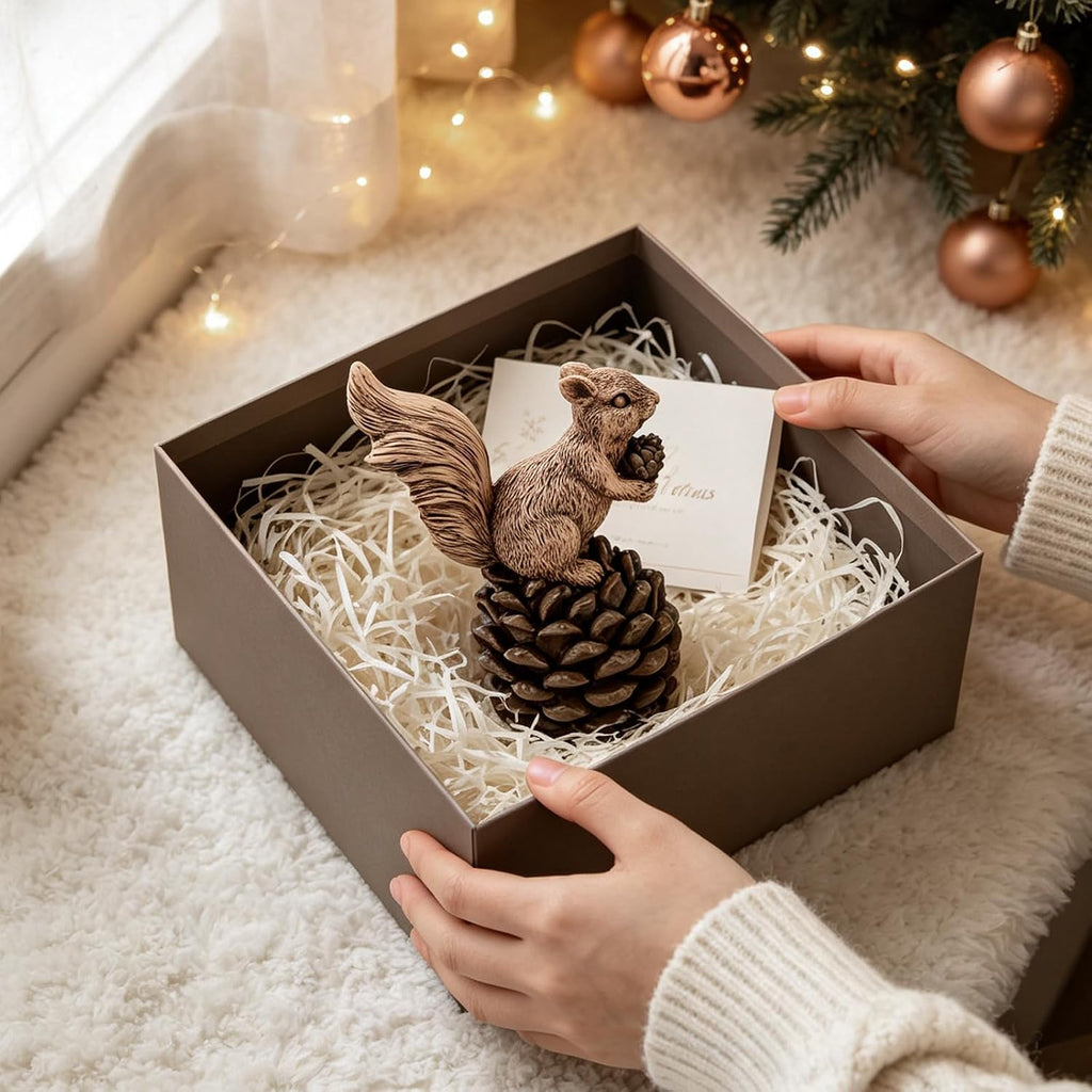 Squirrel Fall Decorations Table Decor Garden Statue