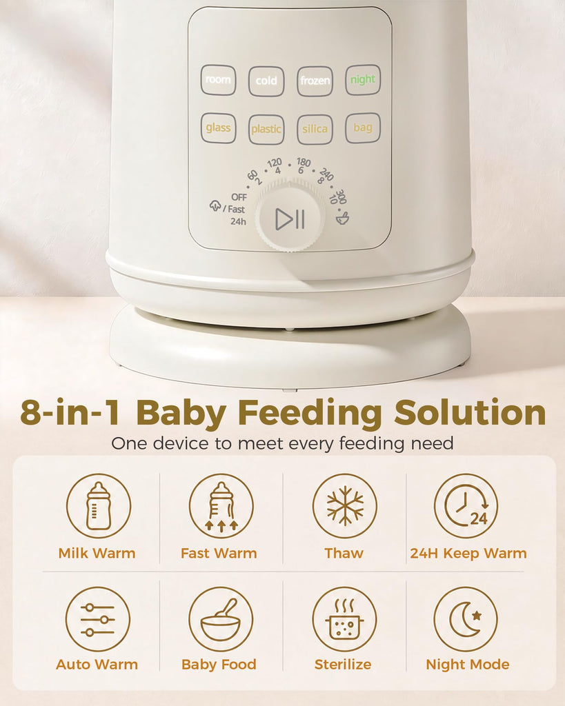 Baby Tibio Baby Bottle Warmer for Breast Milk with Detachable Base