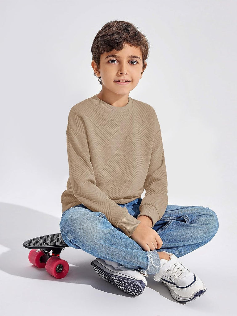 Boys Sweatshirts Kids Crewneck Long Sleeve Shirt Pullover Sweater