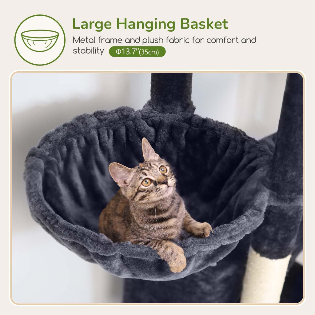 Cat Tree for Large Adult Cats, Heavy Duty Indoor Cat Tower
