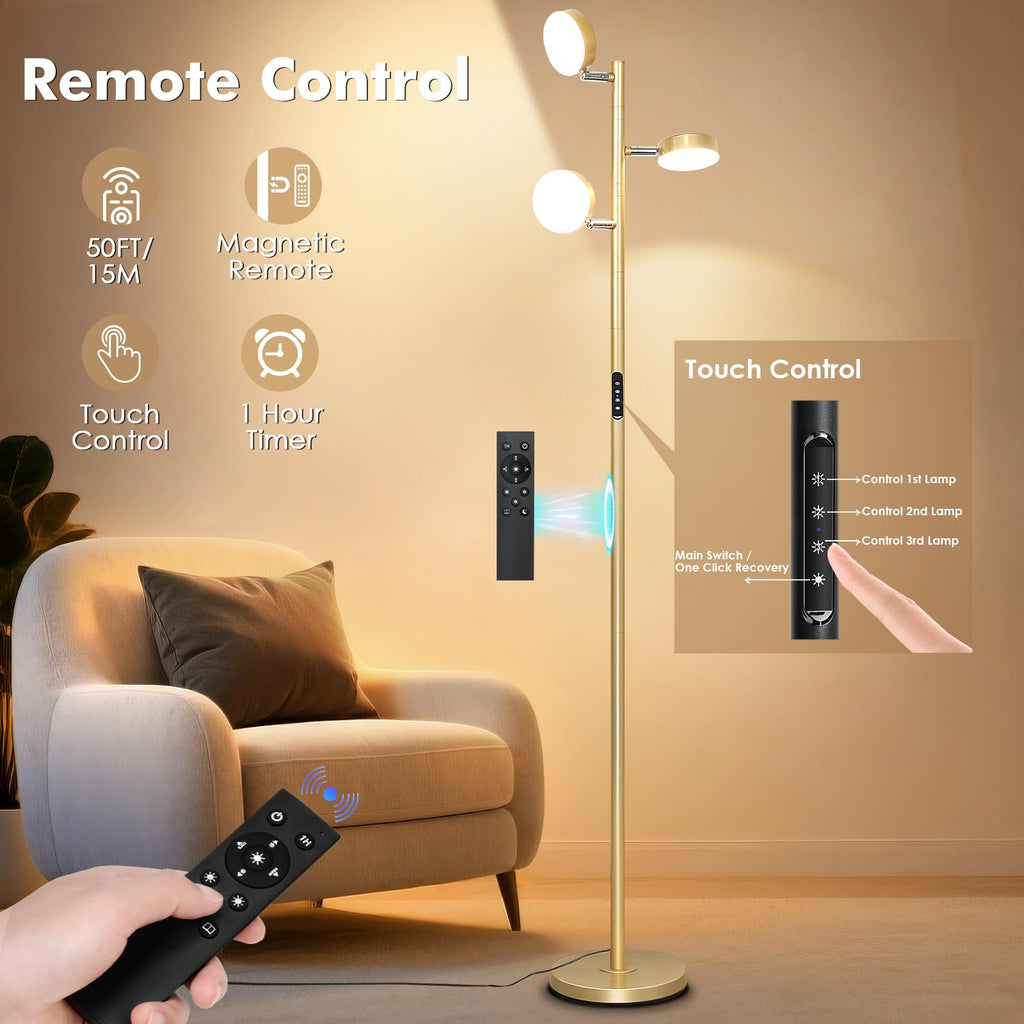 Tree Floor Lamp - Modern Gold Standing Lamp