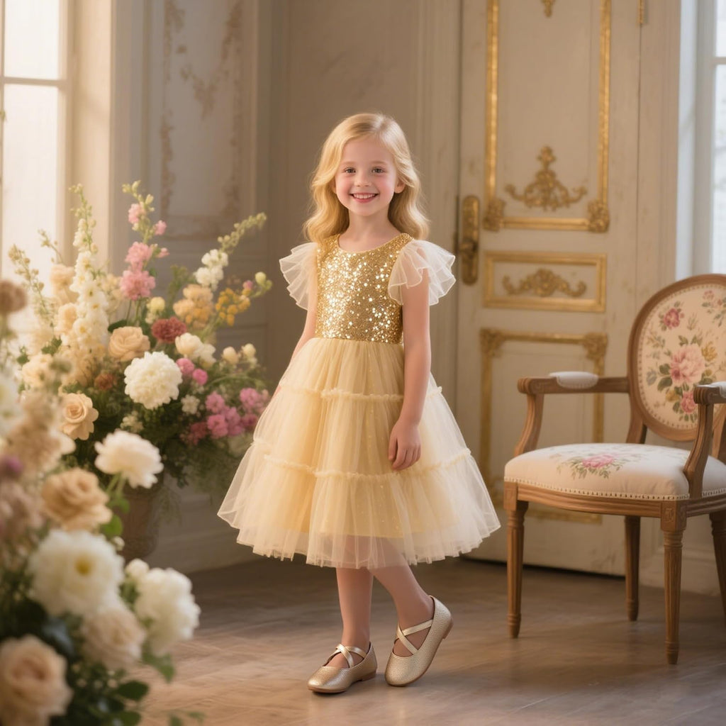 Toddler Little Flower Girls Dress Shoes Princess Mary Jane Flats