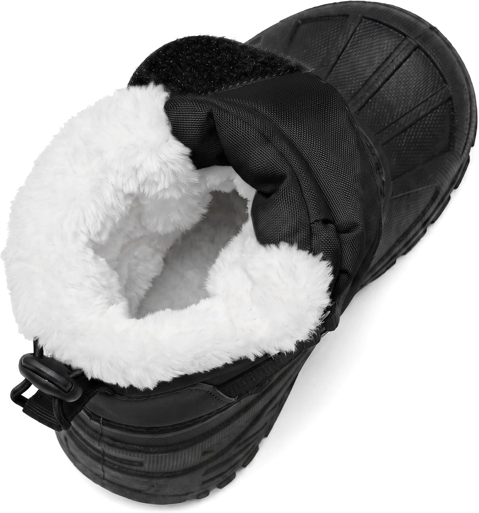 Kids Winter Snow Boots Waterproof Boys Girls Faux Fur Toddler Boots