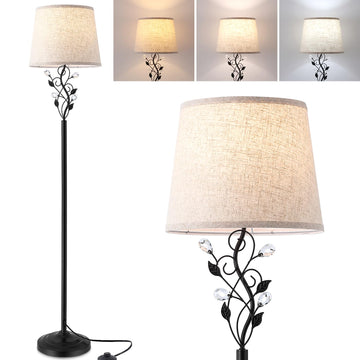 65'' Floor Lamp, Farmhouse Standing Lamp, Black