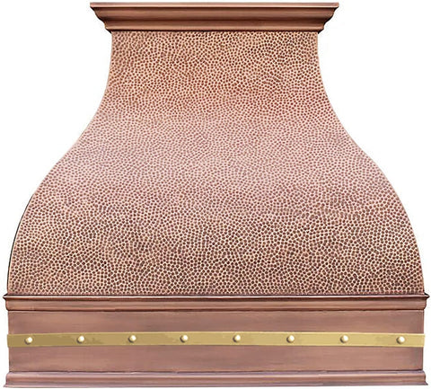 36 Inch Copper Wall Mount Range Hood