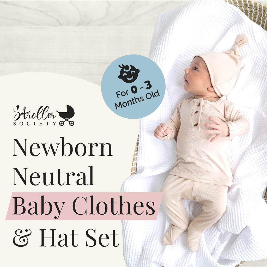 Baby Outfit Set, Soft Baby Clothes, Neutral Newborn Clothes