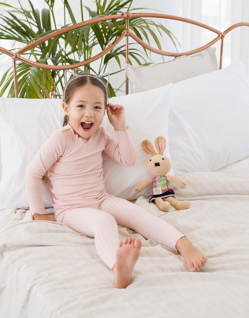 Kids Toddler Junior Girls Boys Soft Comfy Modal Tencel Sleepwear Pajamas 2pcs/4pcs Set