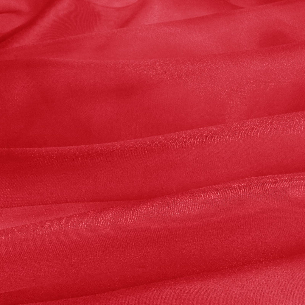 Red Sheer Organza Fabric by The Yard 60" Wide (2 Yards)
