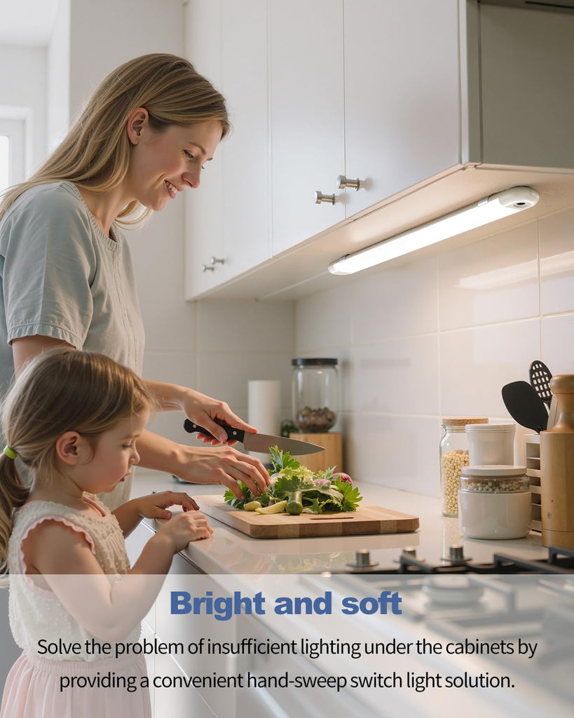 16" Hand Wave Under Cabinet Lights with 5 Color Temperature