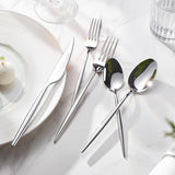 Silverware Set, 30-Piece Flatware Set Cutlery Set Premium 18/10 Stainless Steel, Tableware Include Forks Knives Spoons