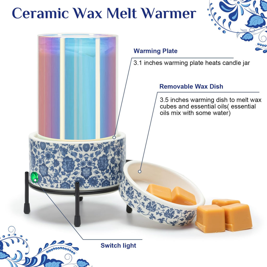 Ceramic Electric Wax Melt Warmer, Wax Warmer for Scented Wax