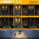 Motion Sensor Outdoor Wall Lights 2 Packs- Updated Dusk to Dawn Outdoor Lighting