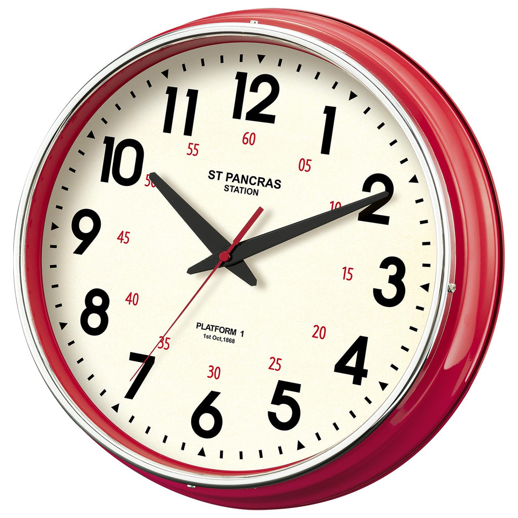 Wall Clock Metal 12.4" Countryside Style Wall Clocks Retro Vintage Classical Silent Non Ticking Easy to Read