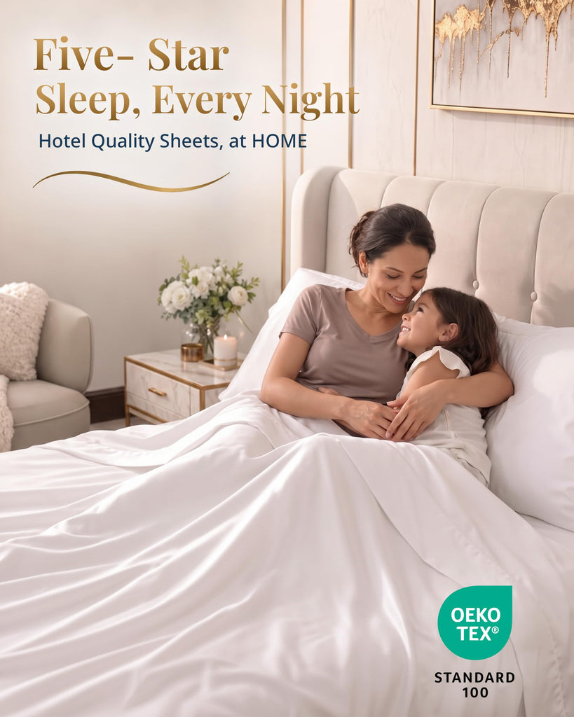 Full Size Sheets 1000 Thread Count 100% Egyptian Cotton - White