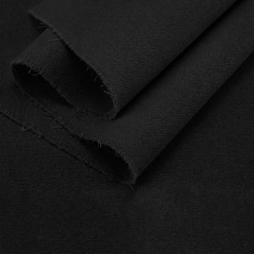 Black Poly Cotton Canvas Fabric, 1 Yard, 59 Inch Wide