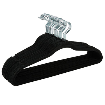 Slim Velvet Clothes Hangers | 25 Pack | Non-Slip | Shirts | Suit | Pants | Dresses | Garments | Closet Storage &