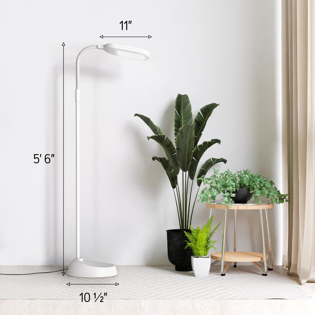 LED Dimmable Floor Lamp with Flexible Gooseneck & Adjustable Color