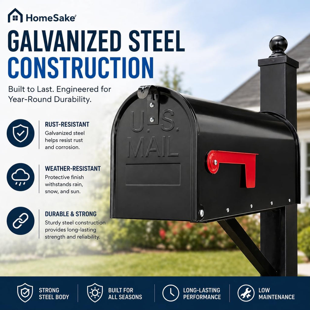 Medium Mailbox Post Mount for Letters & Small Packages
