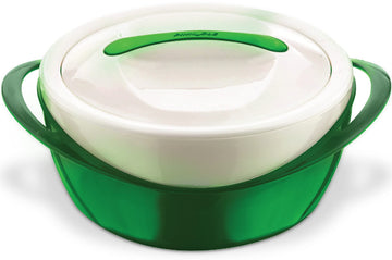 Large Insulated Casserole Dish with Lid 2.6 qt. Elegant Hot Pot Food Warmer/Cooler -Thermal Soup/Salad Serving Bowl