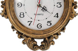 Hand Painted Resin Wall Clock,European Style Retro Vintage Clock Non