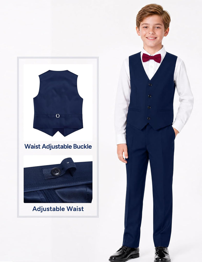 Boys Suit Piece with Suspenders, Regular & Husky Fit