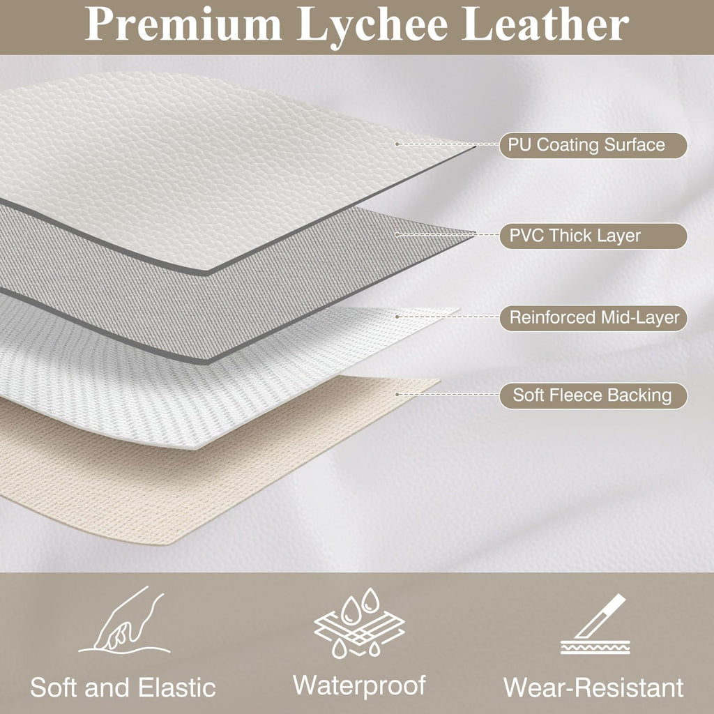 Faux Leather Fabric 55" W 1.15MM Thicken 1 Yard 36"x55"