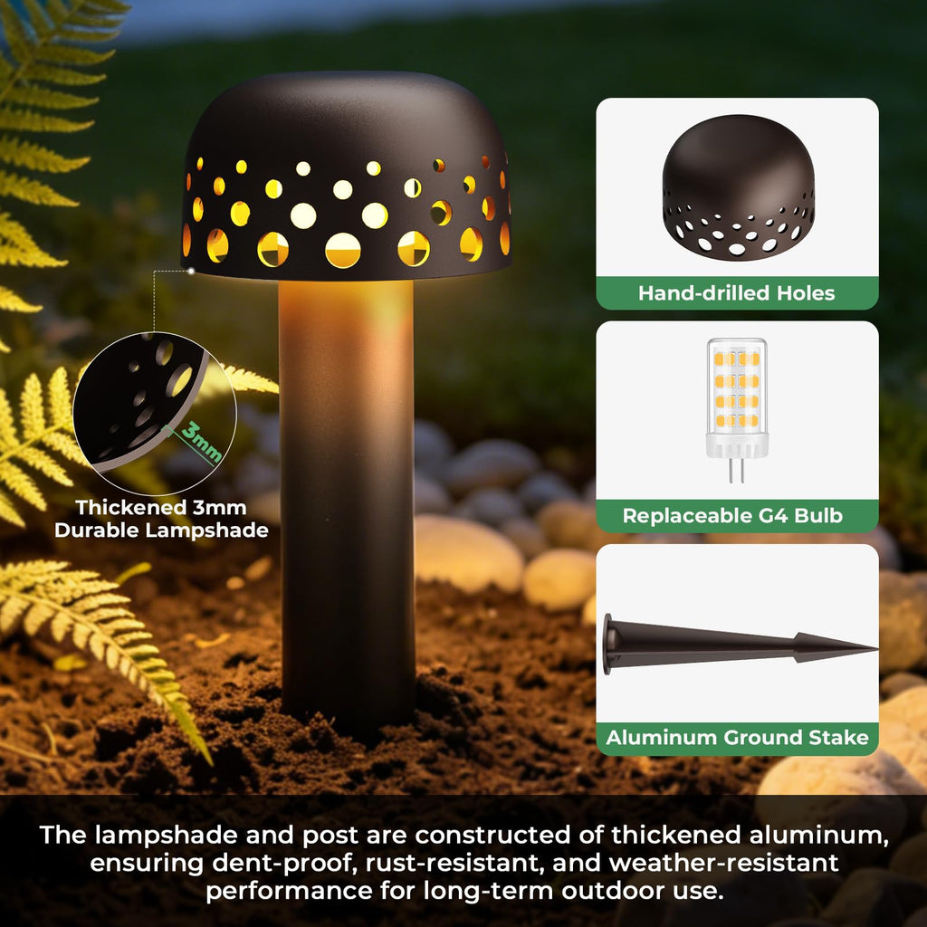 Low Voltage Landscape Lighting, 12V LED Path Lights 2 Pack