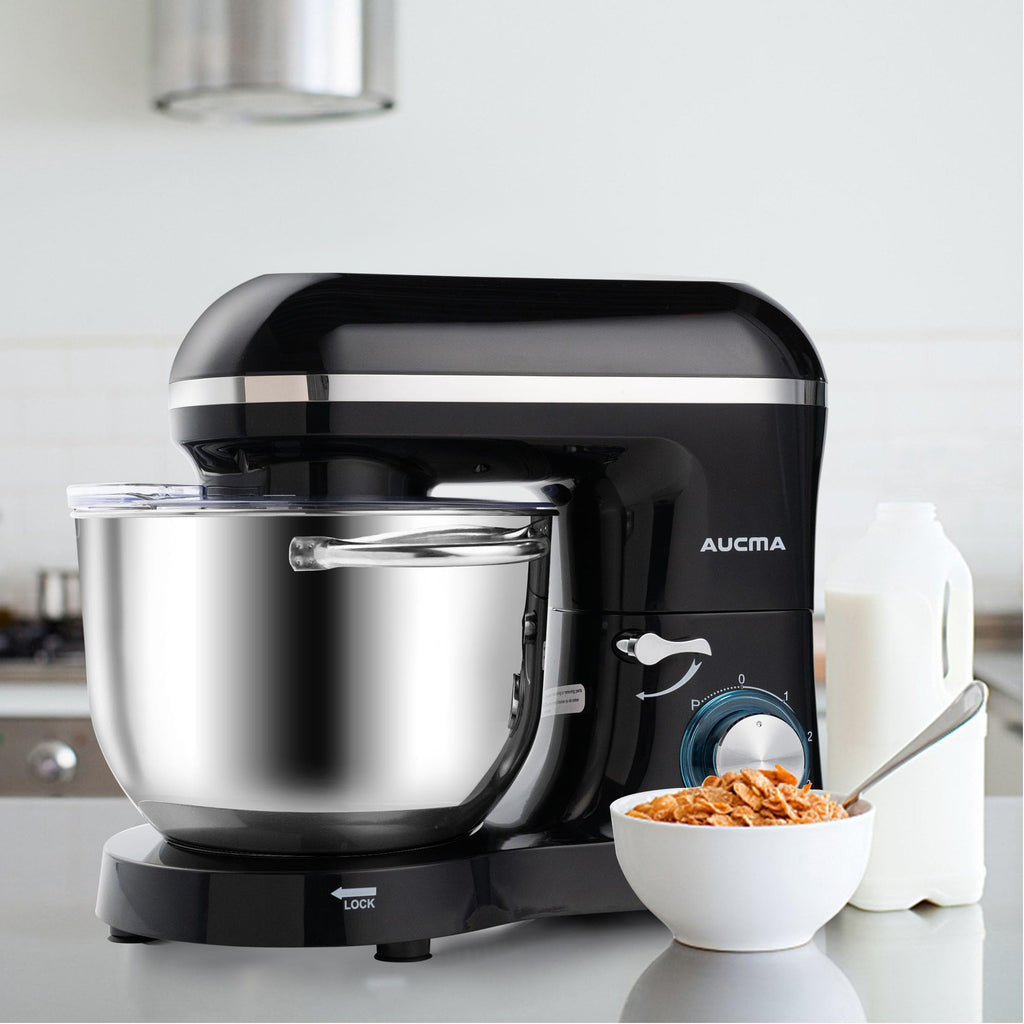 Stand Mixer,6.5-QT 660W 6-Speed Tilt-Head Food Mixer, Kitchen Electric Mixer with Dough Hook, Wire Whip & Beater
