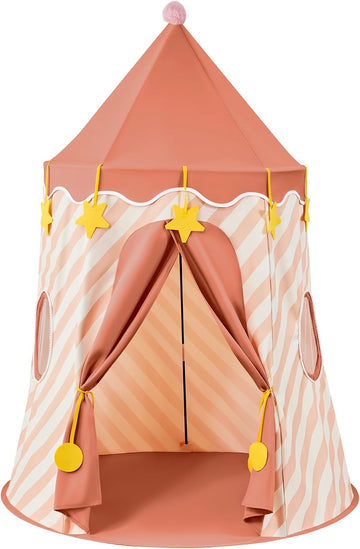 Kids Play Tent, Princess Castle Pop Up Tent Kids with Star and Window, Portable Toddler Play Tent Indoor