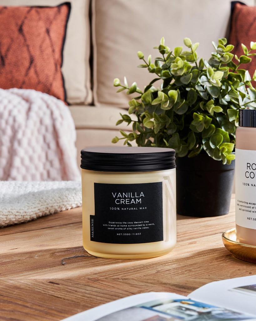 Vanilla Scented Candles, 11.6oz Natural Soy Wax