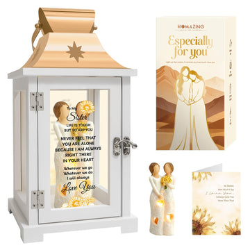 Sister Gifts Lantern - Unique Sister Gift Ideas for Mothers Day, Christmas, Thanksgiving