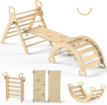 Triangle Set, Toddler Climbing Toys Indoor 7in1 Foldable