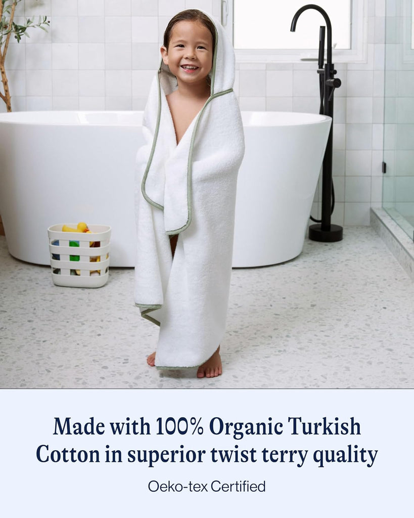 Organic Cotton Hooded Towel, Oversized Baby & Toddler Hooded Towel