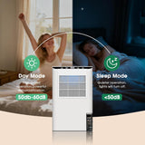 Dehumidifiers for Home, 2000 Sq.Ft Small Dehumidifier with 3.3ft Drain Hose, 2.5L Tank, Timer Sleep Mode