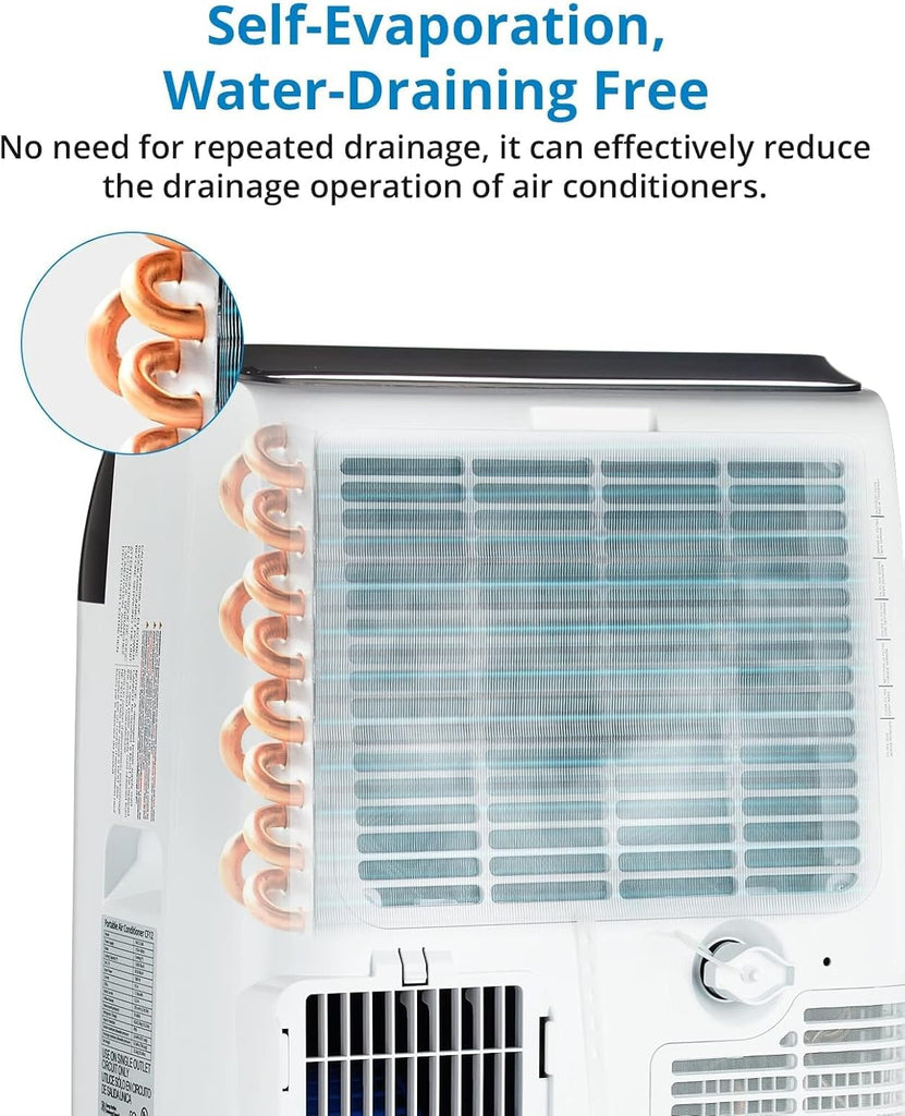 12000 BTU Portable Air Conditioners with Remote Control, 3-in-1 Free Standing Cooling AC Unit with Fan & Dehumidifier