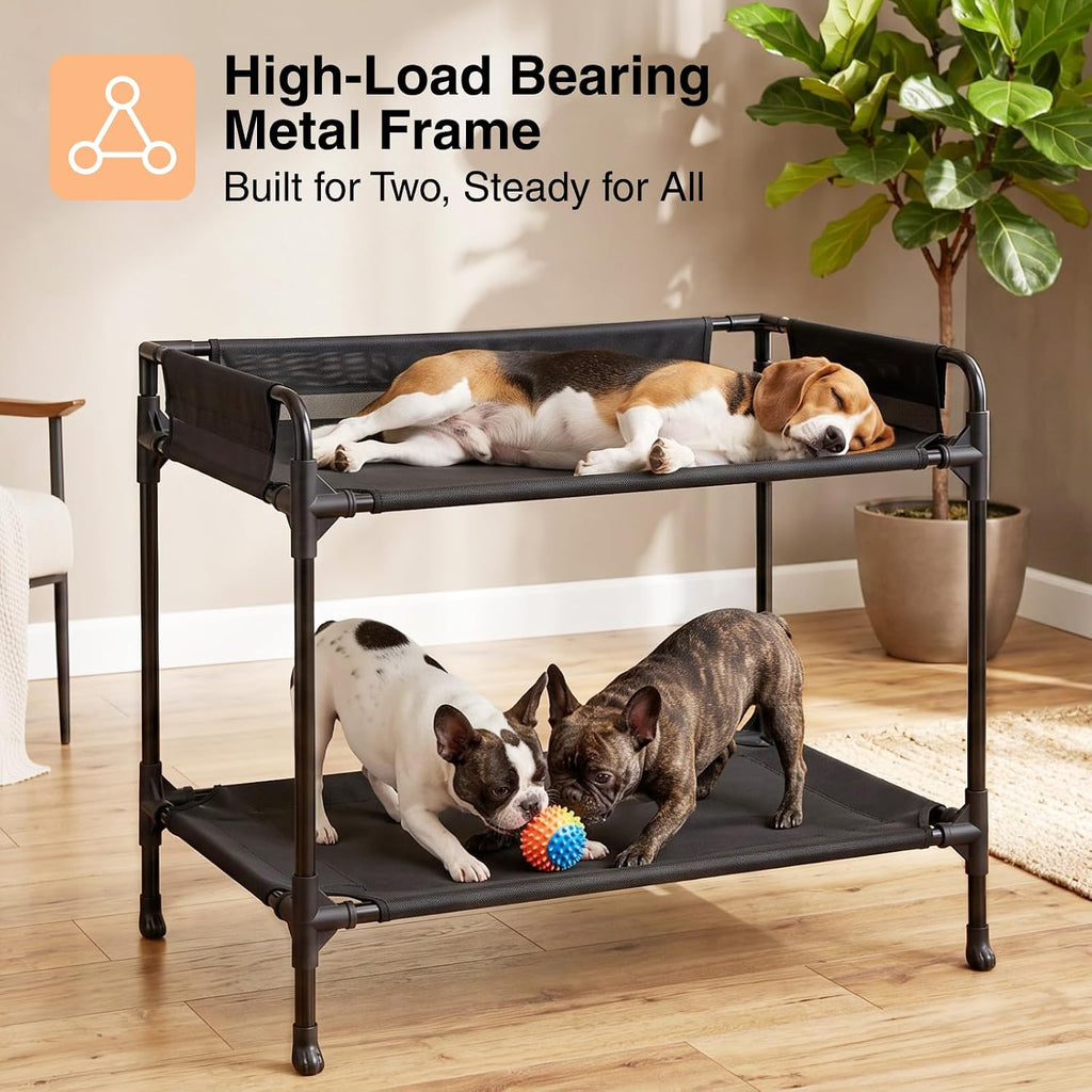 Bedside Dog Bed, Dog Bunk Bed Bassinet for Small Dogs, 34"x20"