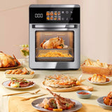 18QT Large Air Fryer Oven with Touch Screen Display, 10-in-1 Air Fry, Roast, Bake, Broil, Dry, Frozen, Proof Combo