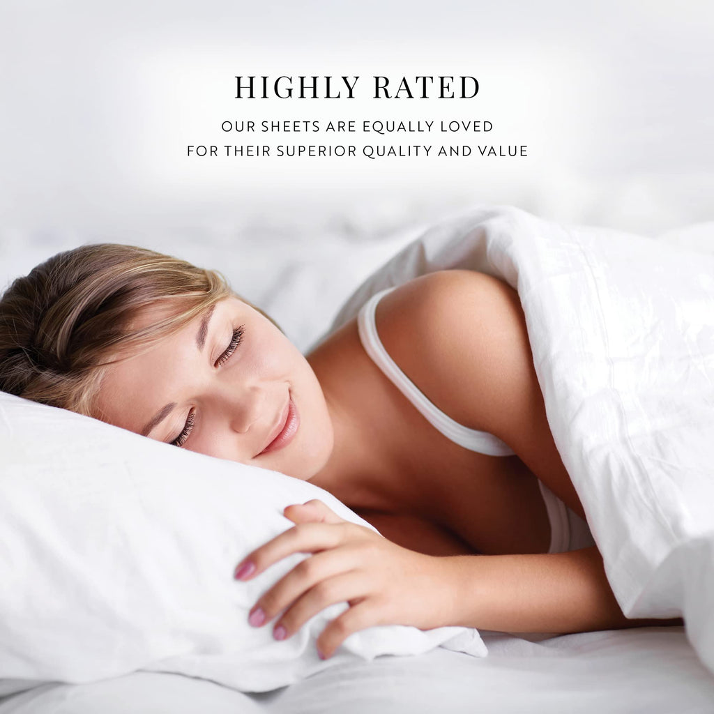 Double-Brushed Patterned Microfiber Full Sheet Set 4 Piece - Oeko-TEX Certified Ultra Soft & Wrinkle-Free - 16" Deep