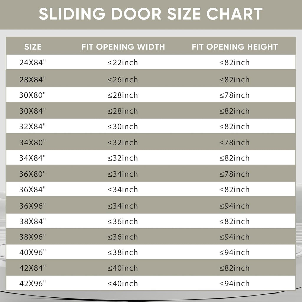 38in x 96in Glass Sliding Barn Door with 6.6ft Hardware kit, 3-Panel Black Aluminum Frame and Clear 