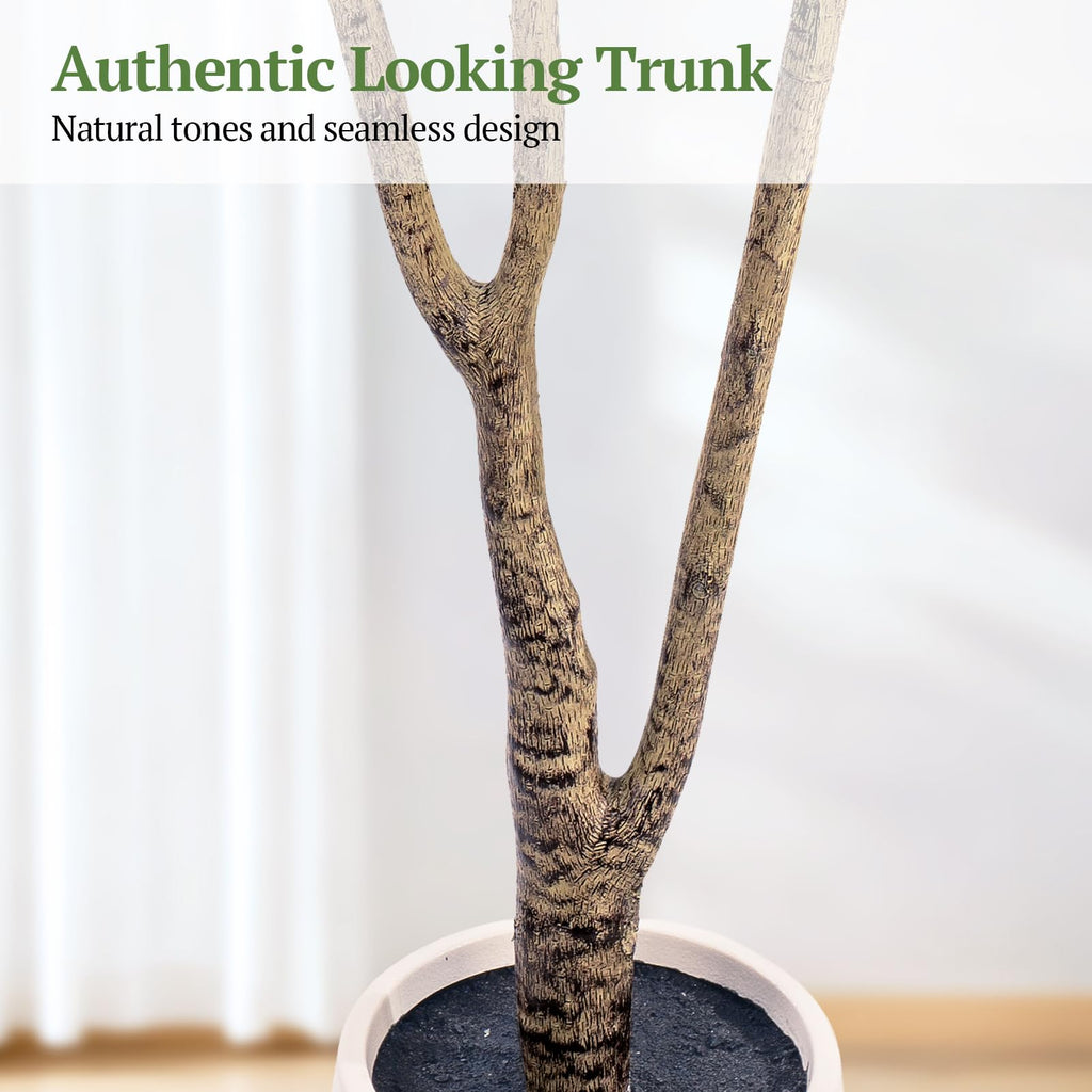 Large Olive Trees Artificial Indoor 7FT, Upgraded Faux Olive Tree with Realistic Leaves and Fruits, Heavy Base
