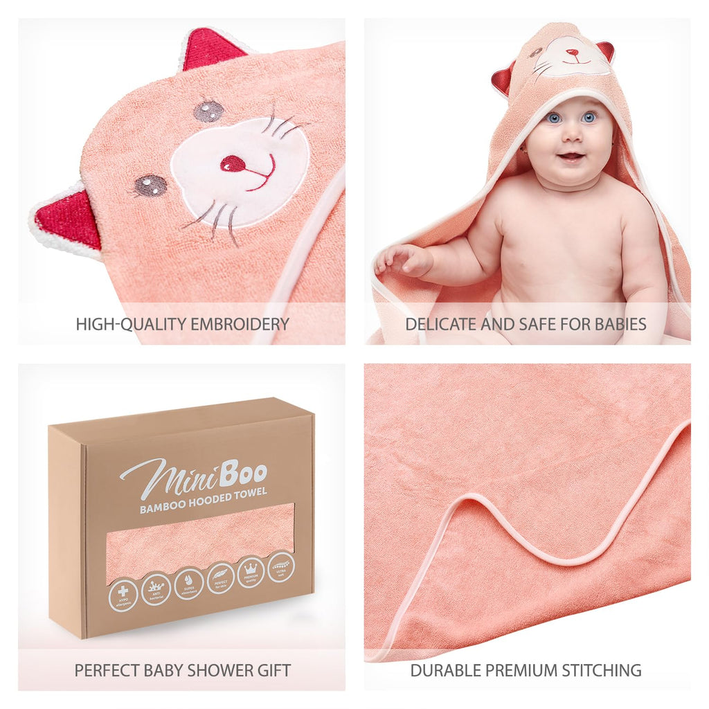 Hooded Baby Towels for Newborn & Toddler - Super Soft Baby Bath Towels with Hood, Highly Absorbent Viscose Made from