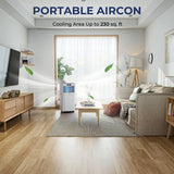 Portable Air Conditioner, 8000BTU AC Unit with Drying, Fan, Sleep Mode, 24H Timer, Remote Control